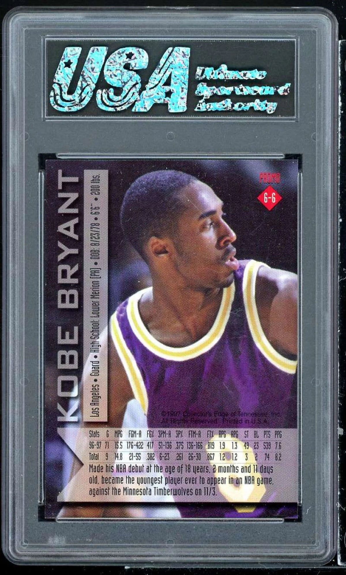 Kobe Bryant Card 1997 F62639