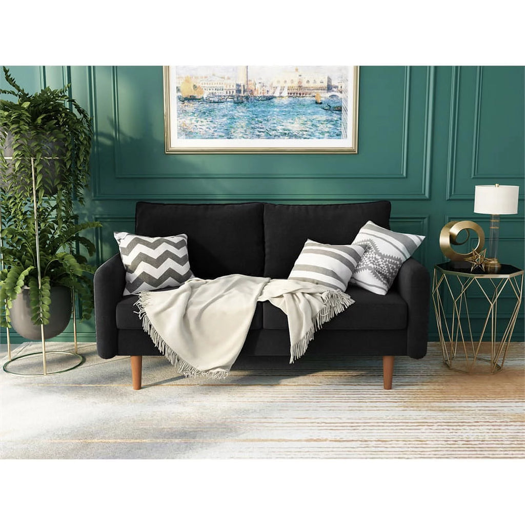 Black Velvet Loveseat C193681
