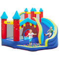 4 in 1 Inflatable Bounce House with Slide, Climbing Wall, and Pool or Ball Pit Z108372