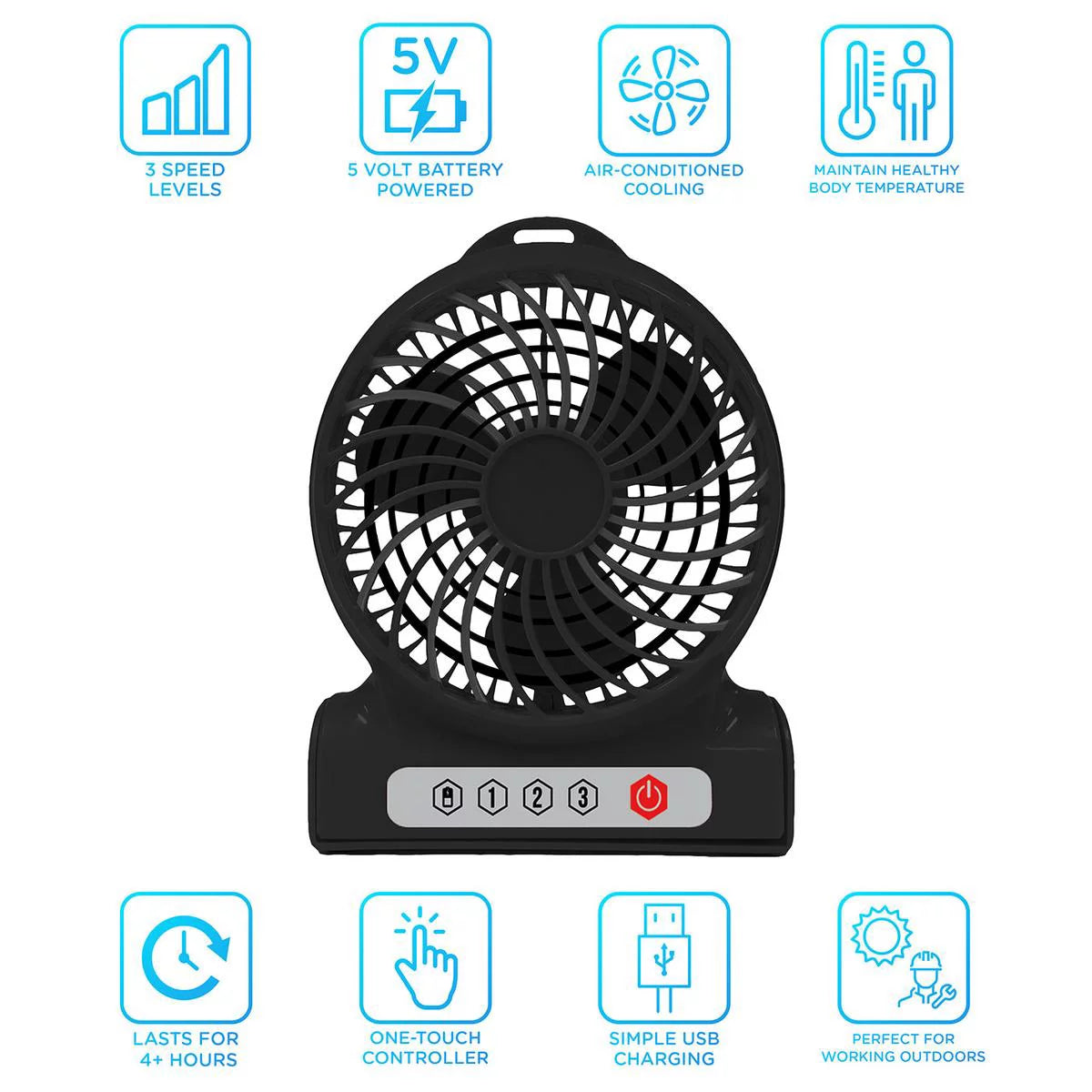 Rechargeable Personal Fan J2964