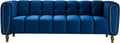 Blue Velvet 3-Seat Tufted Sofa N64518
