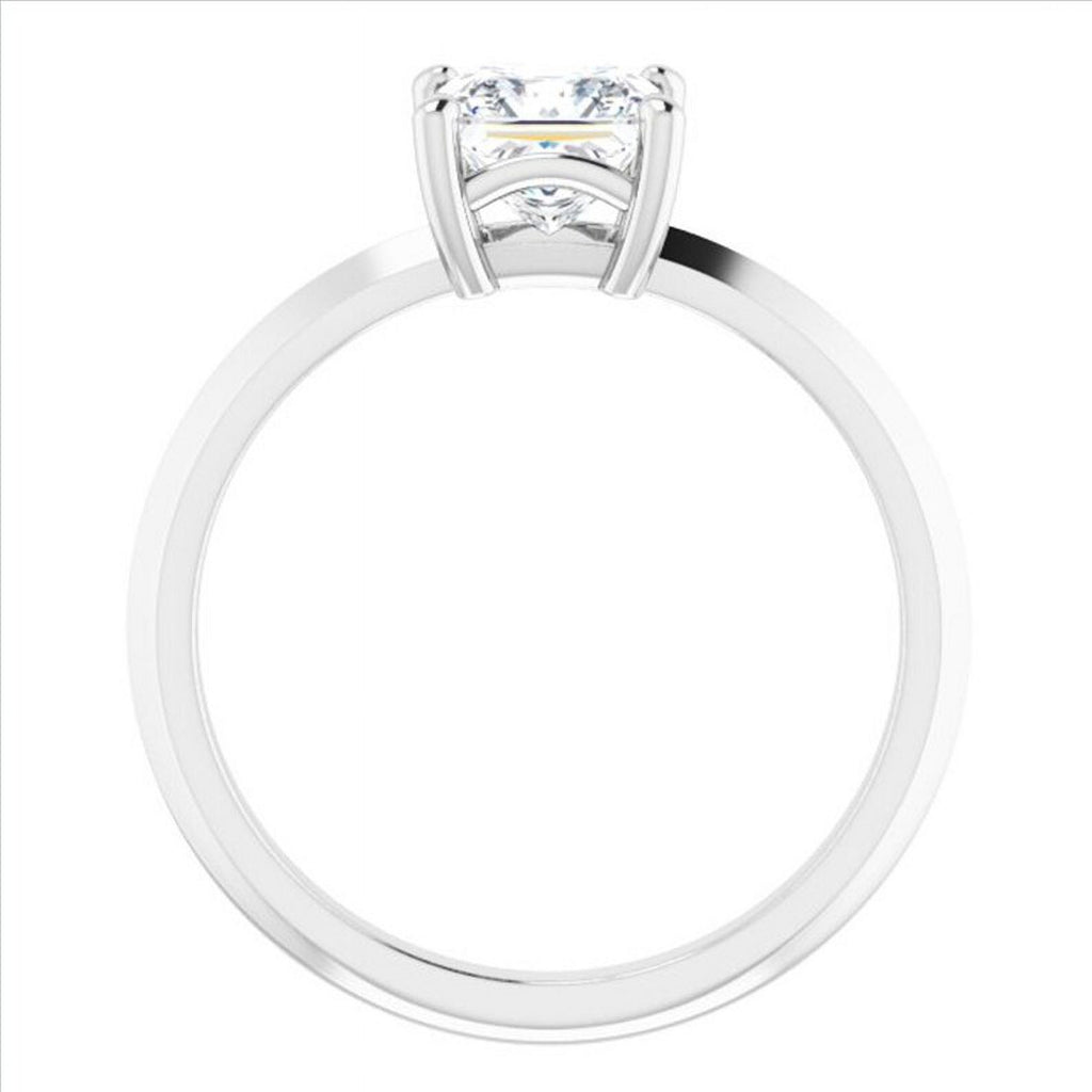 Moissanite Princess Cut Solitaire Ring R3627