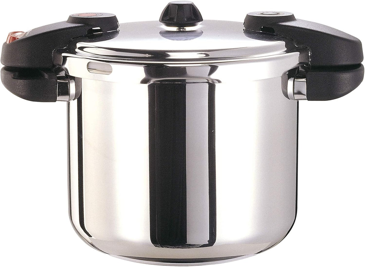 37-Quart Stainless Steel Pressure Cooker with Steam Rack X107806