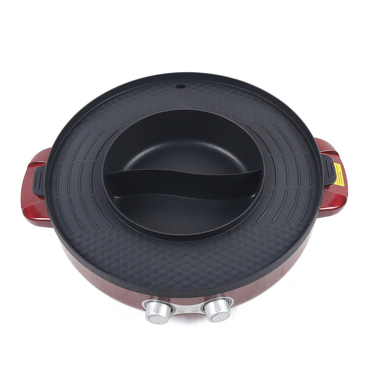 Portable Electric 2 in 1 Hot Pot Barbecue Grill Non-Stick W706