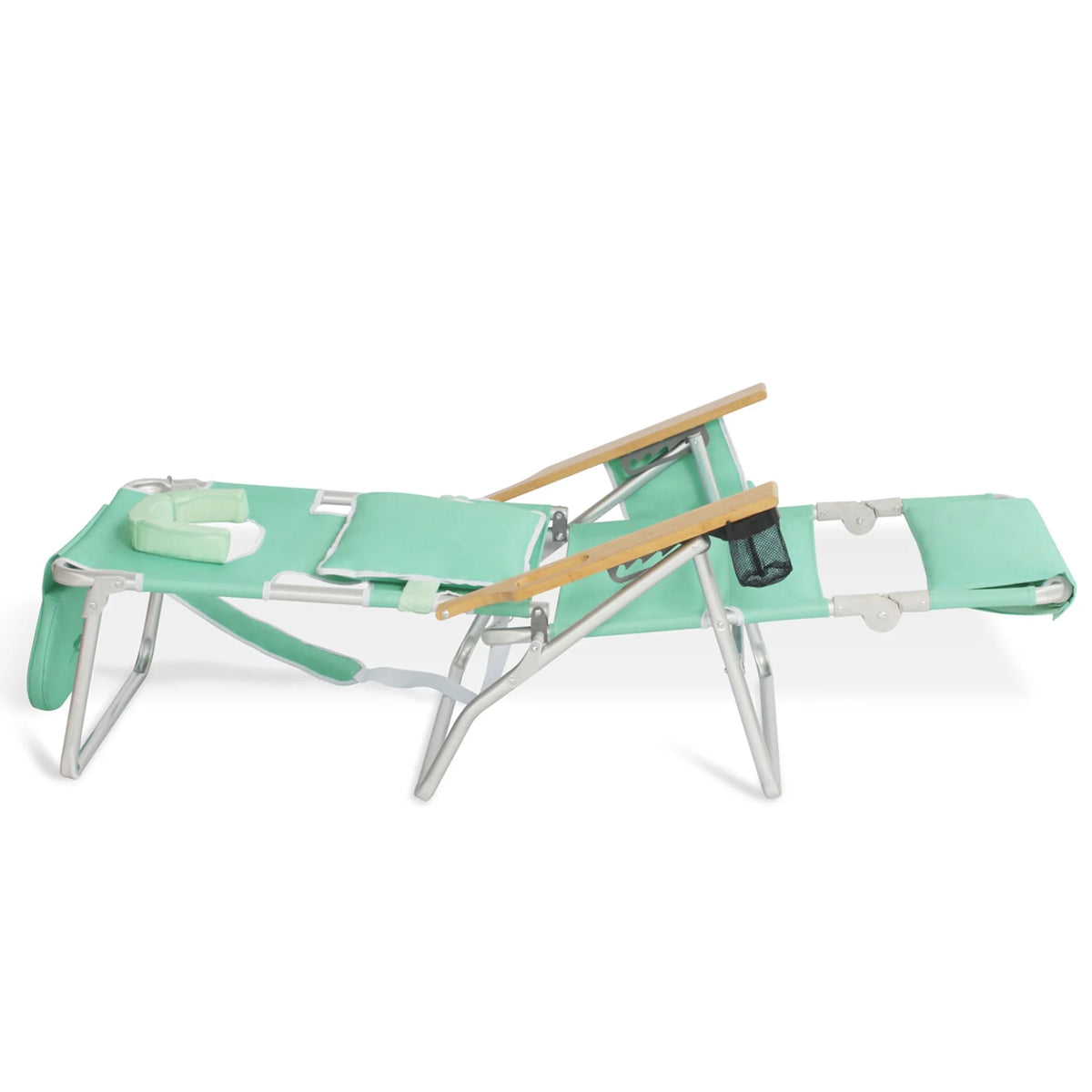 Teal 2 Pack Padded Outdoor Folding Beach Chair F5074