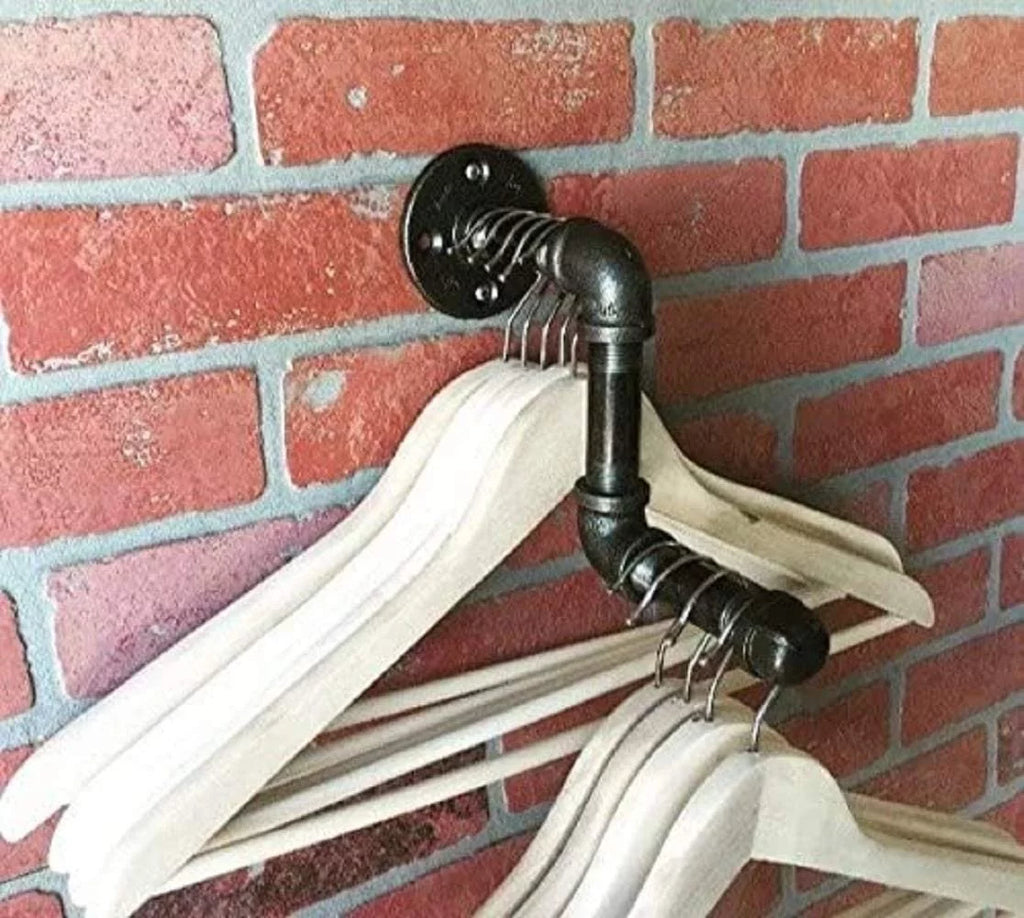 6" Pipe Wall Rack Clothing Rack N8456