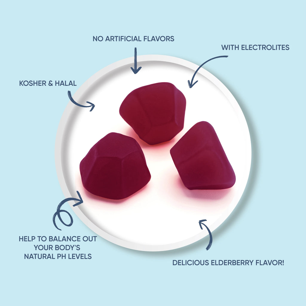 Elderberry Electrolyte Gummies 2 Pack 44 Count V695