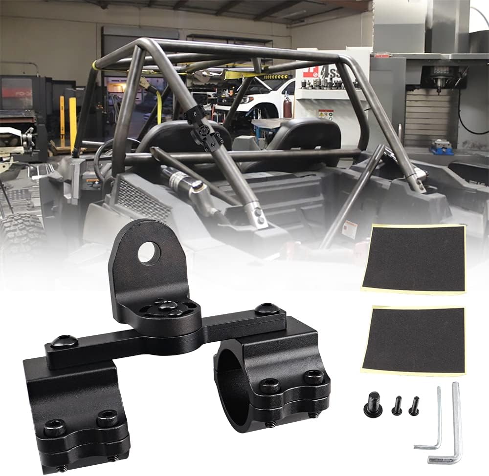 360° Rotating Aluminum Alloy UTV Whip Light Mount for 1.75'' to 2'' Roll Cage (1 Pack) O7103