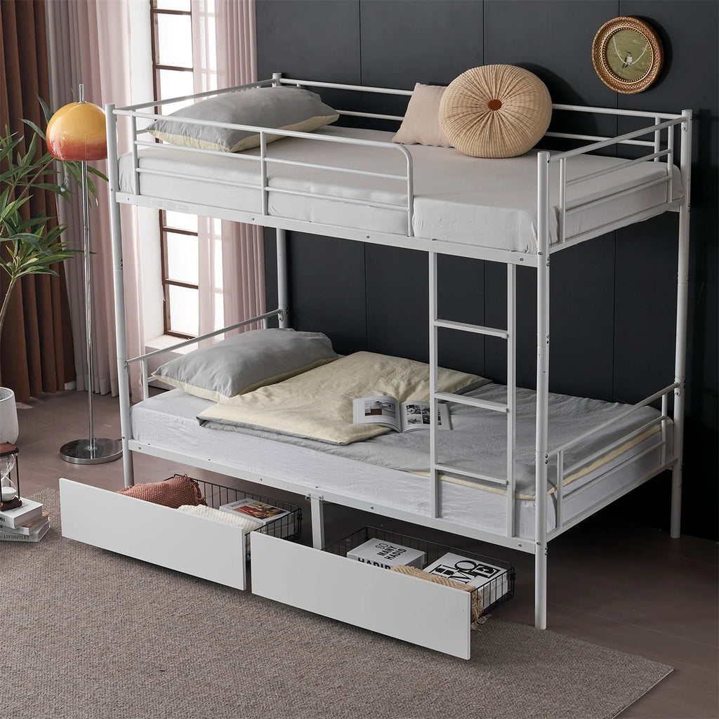Twin over Twin Steel Bunk Beds Z705882
