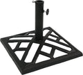 Cast Iron Heavy Duty 17-Inch Square Umbrella Base Stand Y986867
