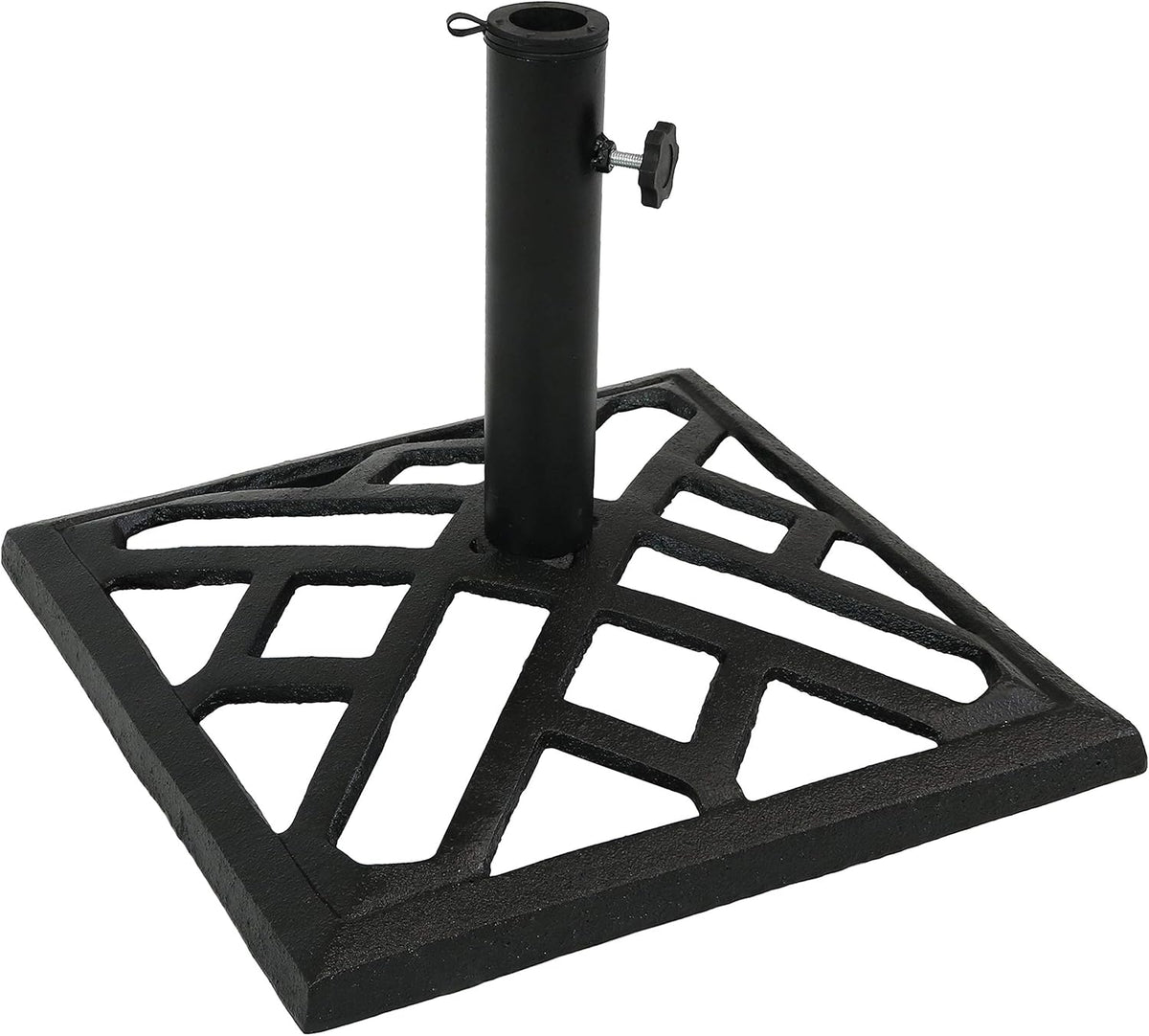 Cast Iron Heavy Duty 17-Inch Square Umbrella Base Stand Y986867