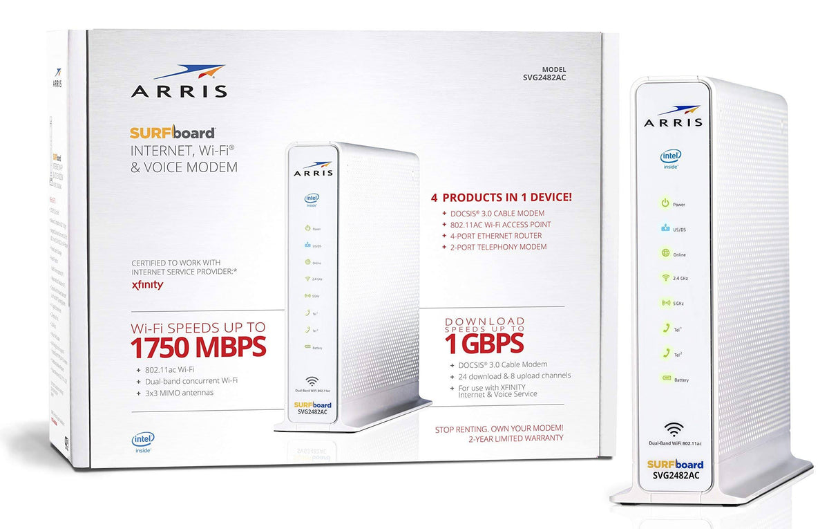 Docsis 3.0 Cable Modem Plus Ac1750 Dual Band Wi-Fi Router Y73276