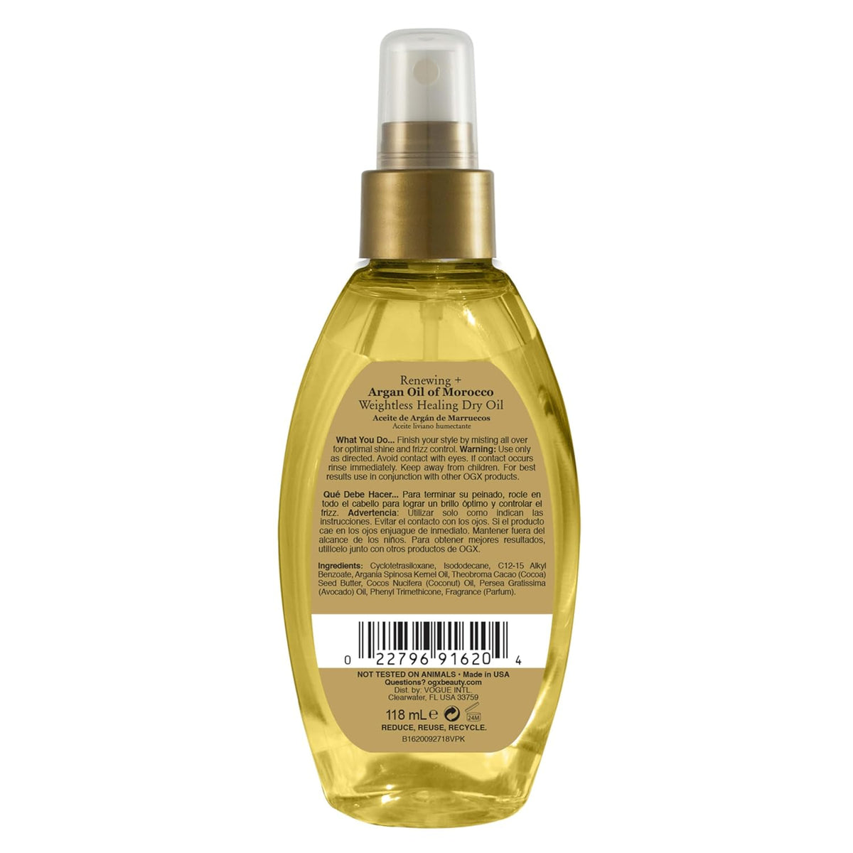 Weightless Healing Dry Oil Spray, 4 Fl Oz X240