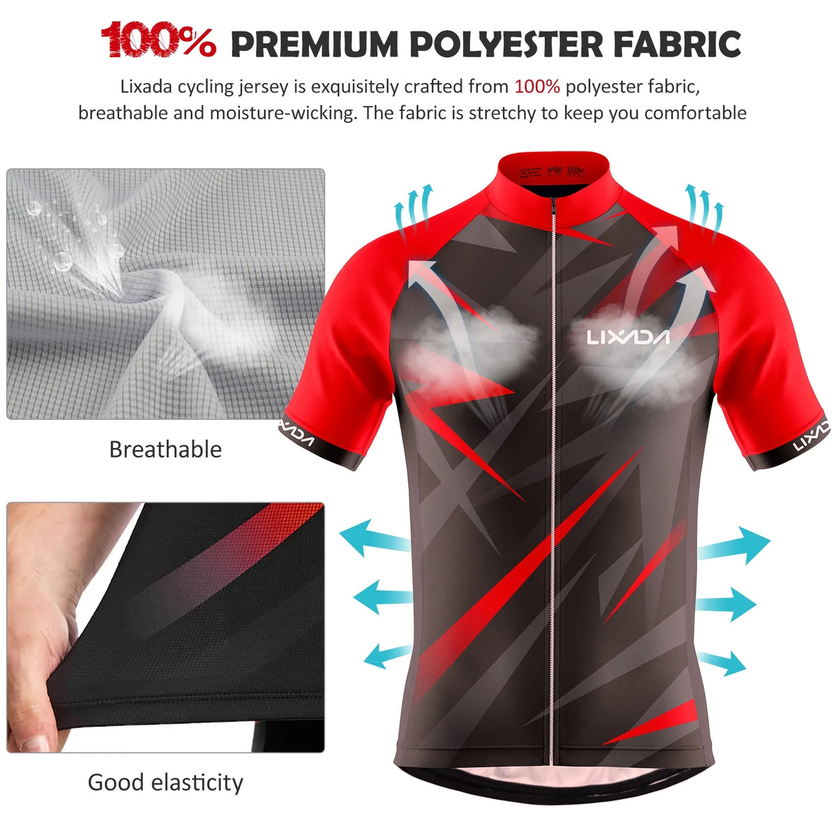 Men Cycling Jersey Short Sleeve Bike Shirt and Padded Shorts Bicycle Clothing Suit I51265