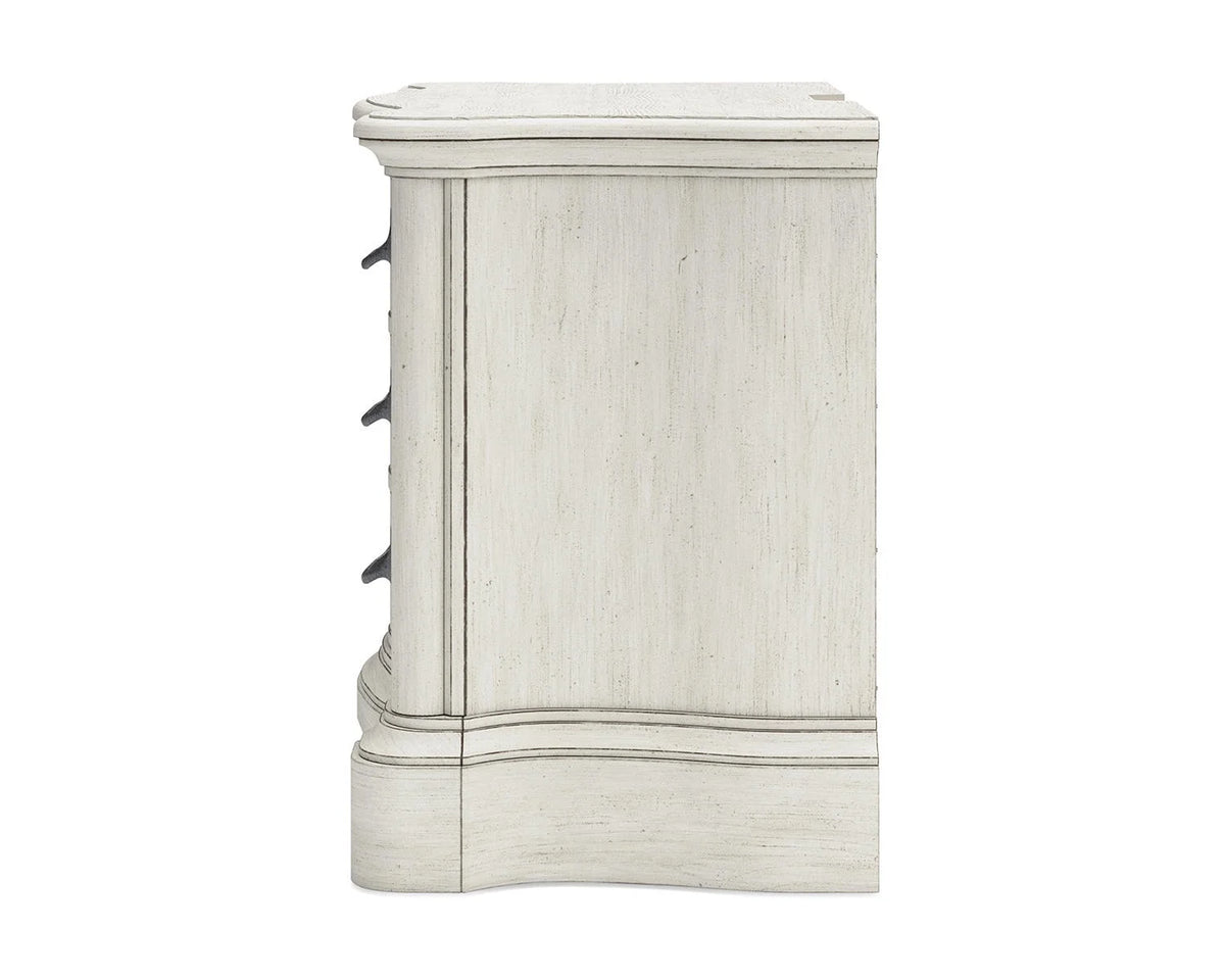 Antique White 3 Drawer Nightstand B71161