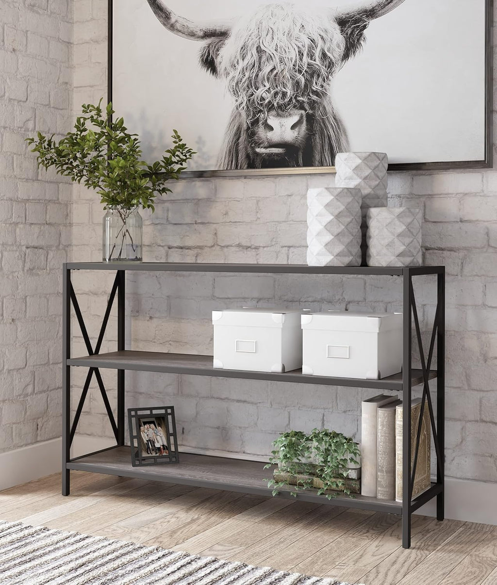 Black 3-Tier Bookcase V612
