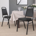 4 Pack Black Vinyl Stacking Banquet Chair Y885538