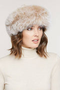 Sheared Mink Fur Cossack Hat with Fox Fur Trim Q697907