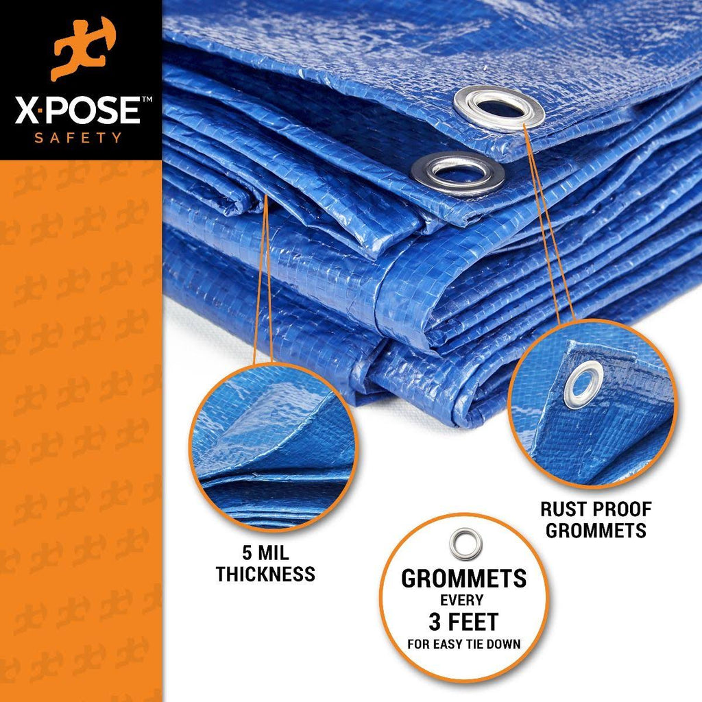 Blue Poly Tarps 10 x 10 - Case of 20 P653244