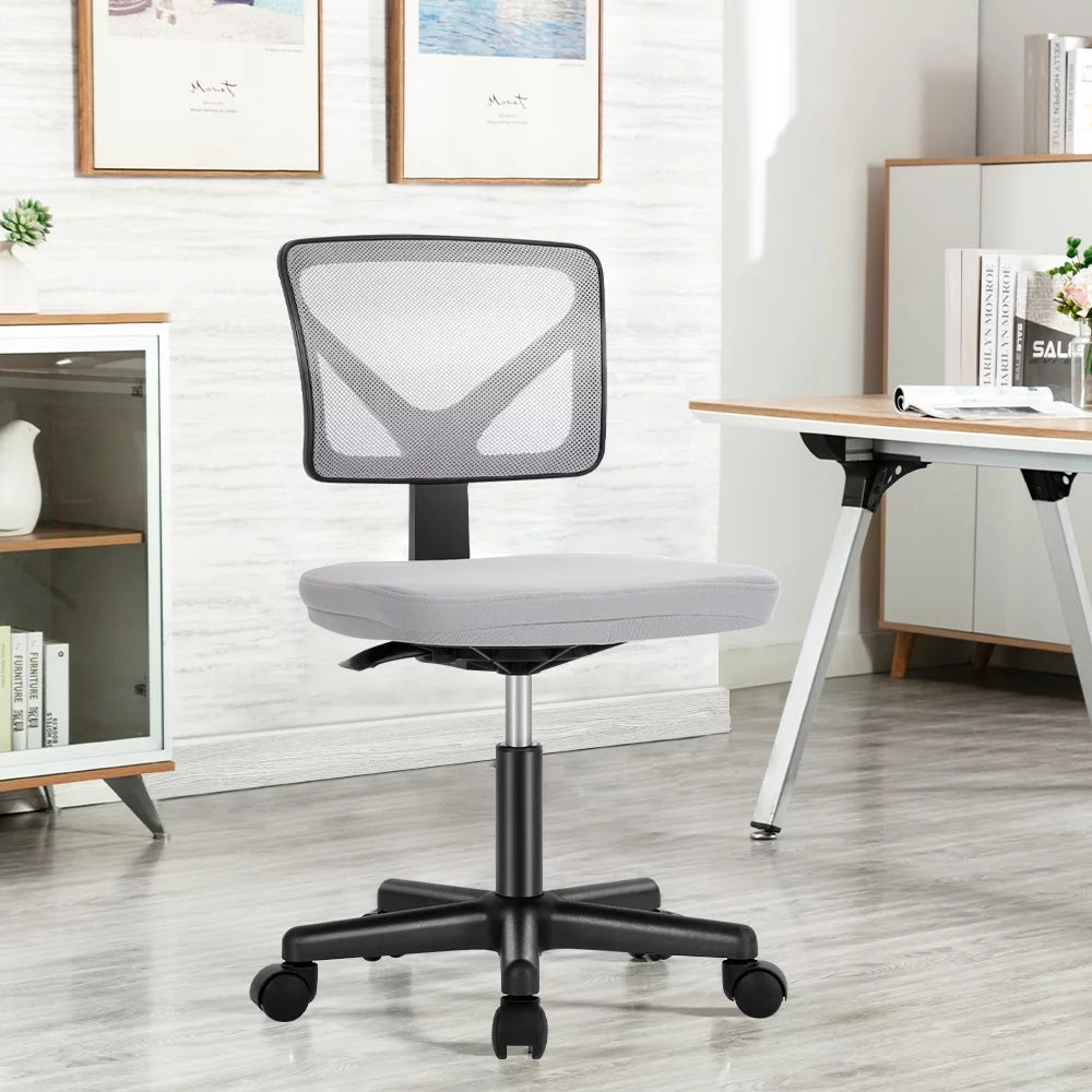 Armless Mesh Swivel Adjustable Low Back Task Chair Q529