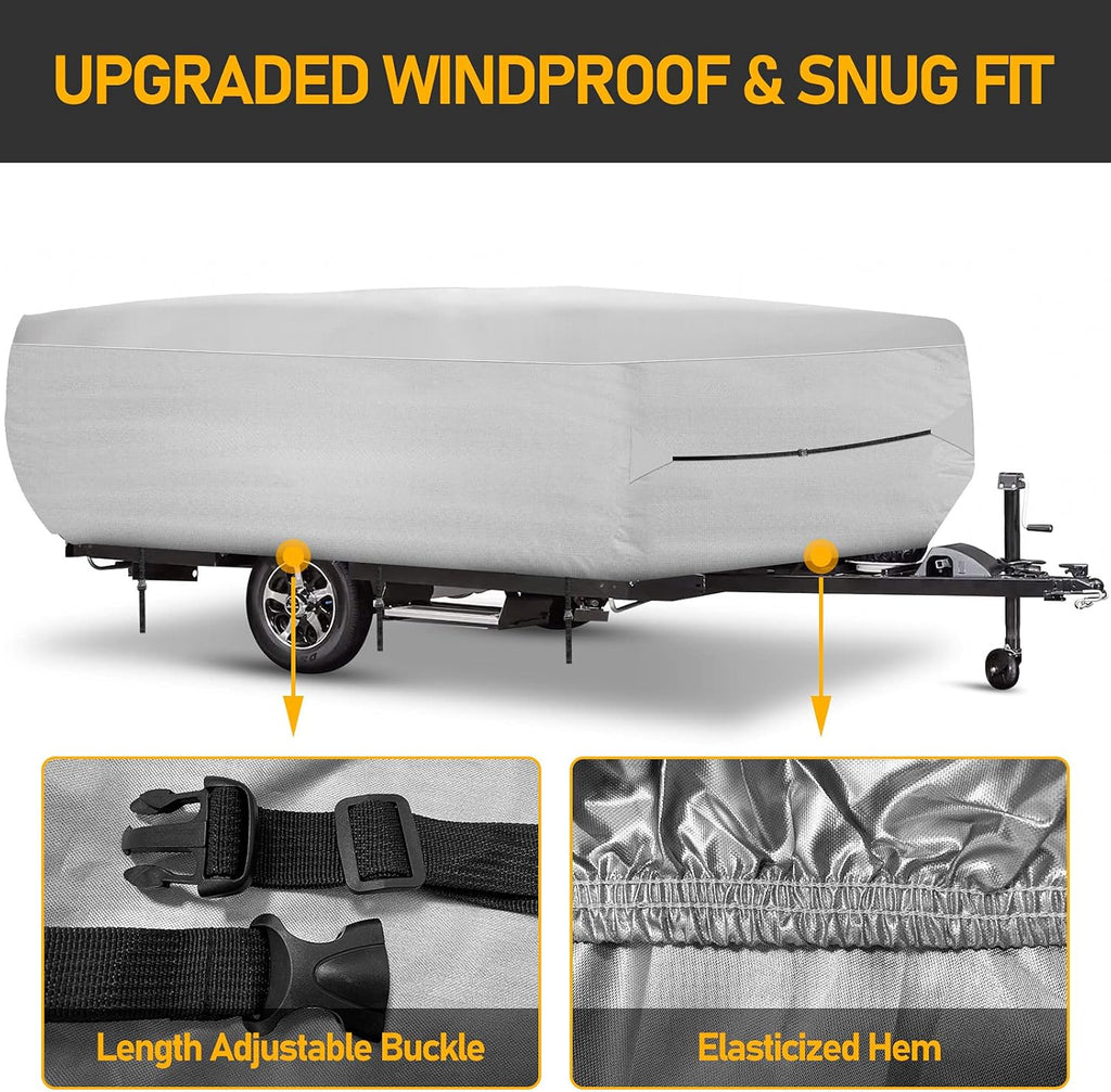 520D Oxford Fabric Pop Up Camper Cover Fits 10' - 12' RV A799