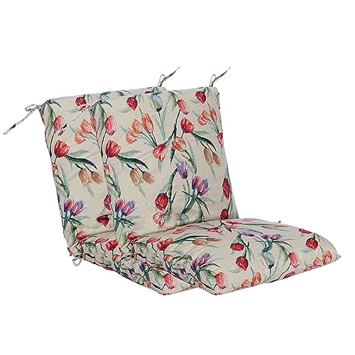 Set of 2 Outdoor Dining Chair Cushions 38x18x4.5 inch H847