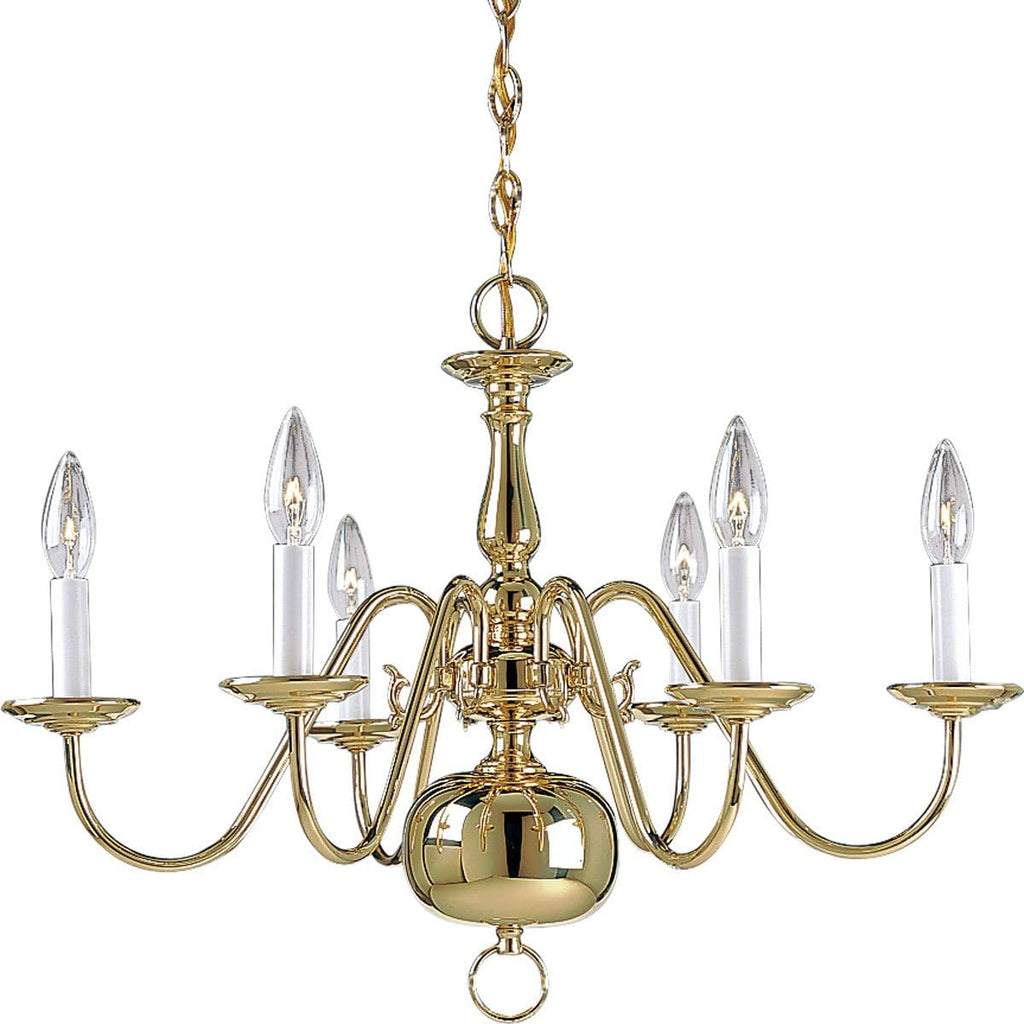 25-Inch Brass Chandelier Z860159