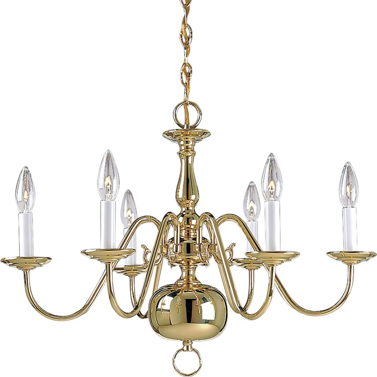 25-Inch Brass Chandelier Z860159