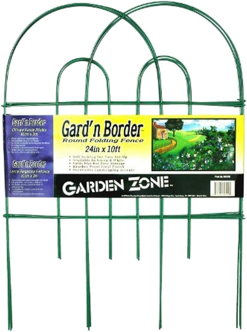 Green 24-Inch x 10-Feet Round Folding Fence C903258