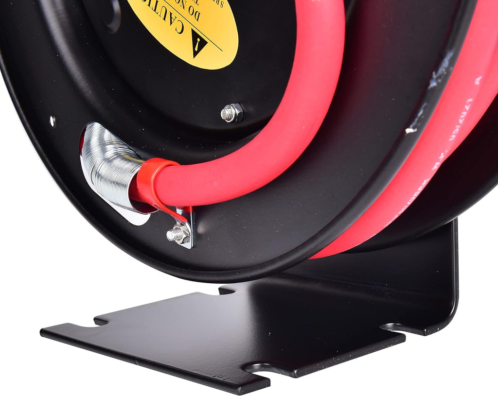 3/8 in x 25 ft Retractable Air Hose Reel, Wall Mount, 300 PSI, Pack of 2 T125502