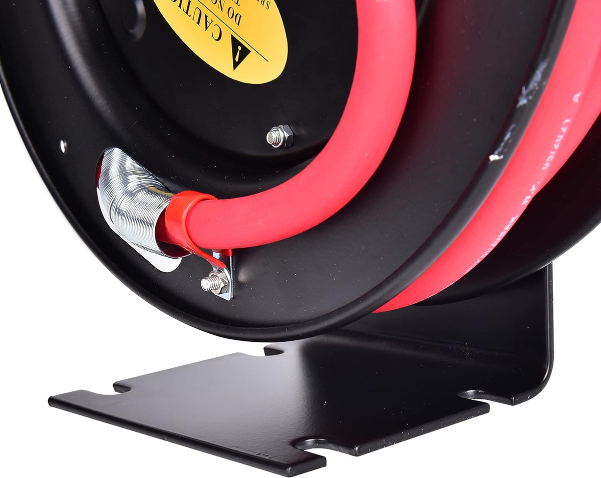 3/8 in x 25 ft Retractable Air Hose Reel, Wall Mount, 300 PSI, Pack of 2 T125502