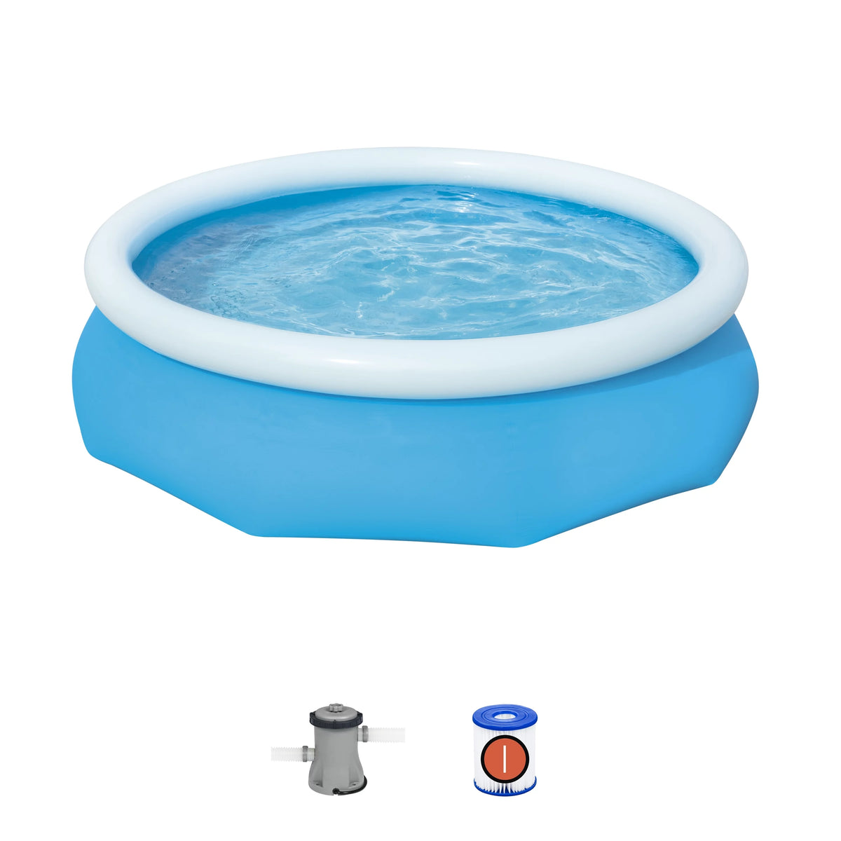 10' x 30” Round Inflatable Above Ground Pool Set R8144