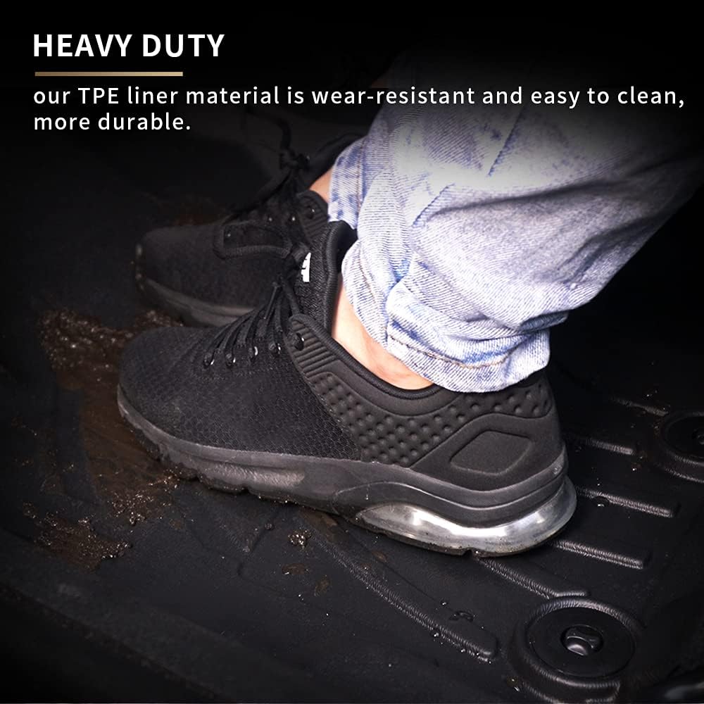Heavy Duty TPE All Weather Car Floor Mats Full Set J6980