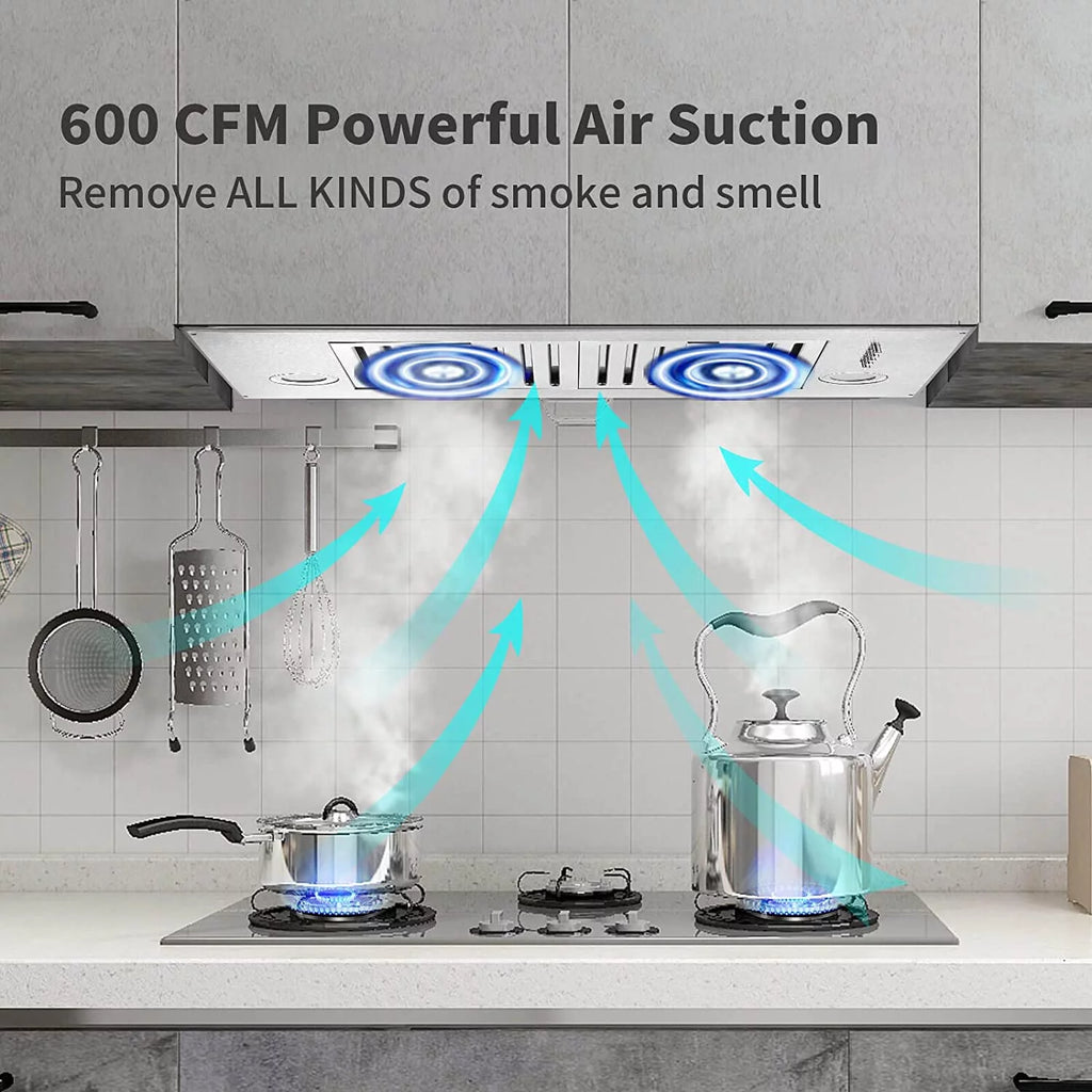 30 inch 600 CFM Built-in Stainless Steel Range Hood J42175
