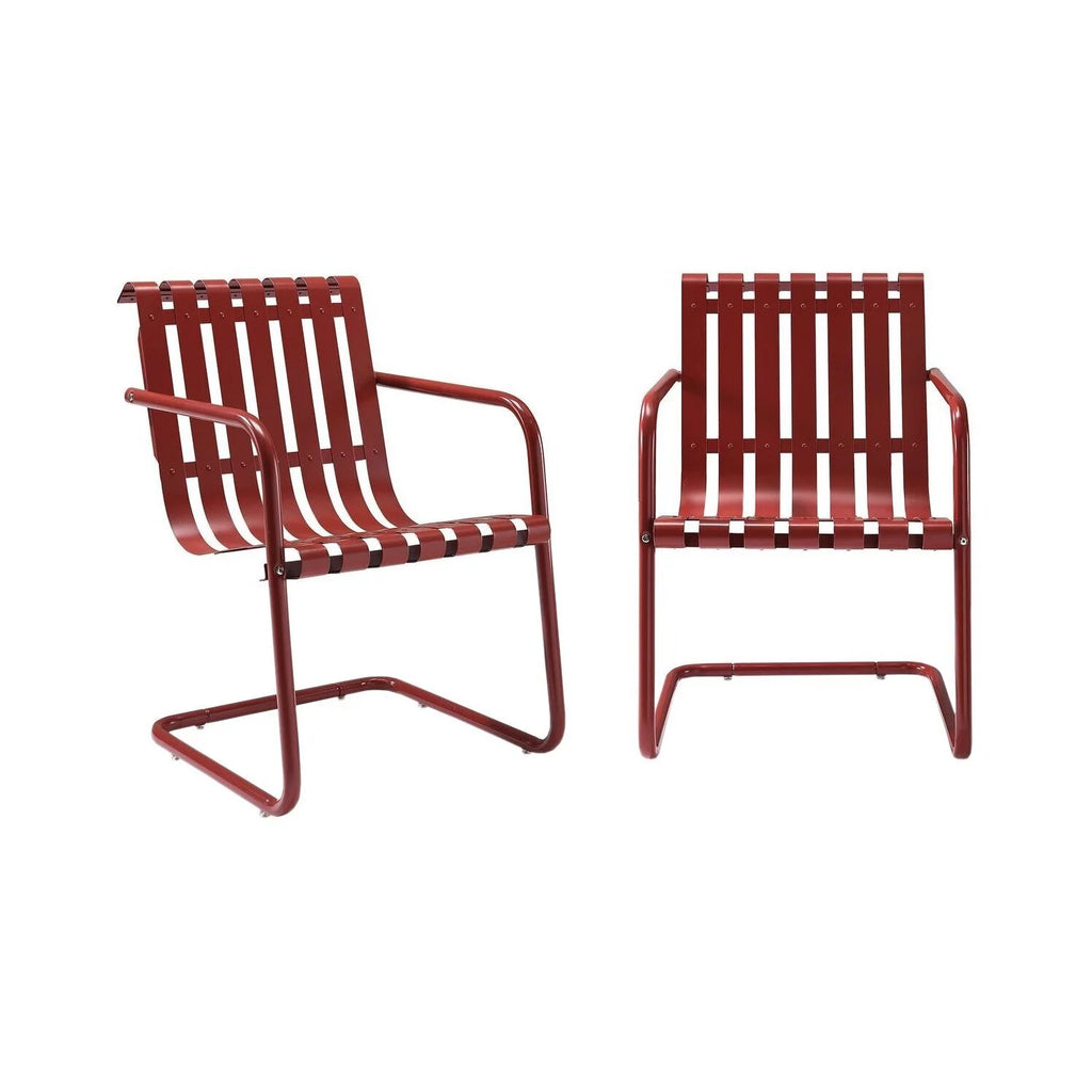 White 2 Pc Outdoor Metal Armchair Set P1746