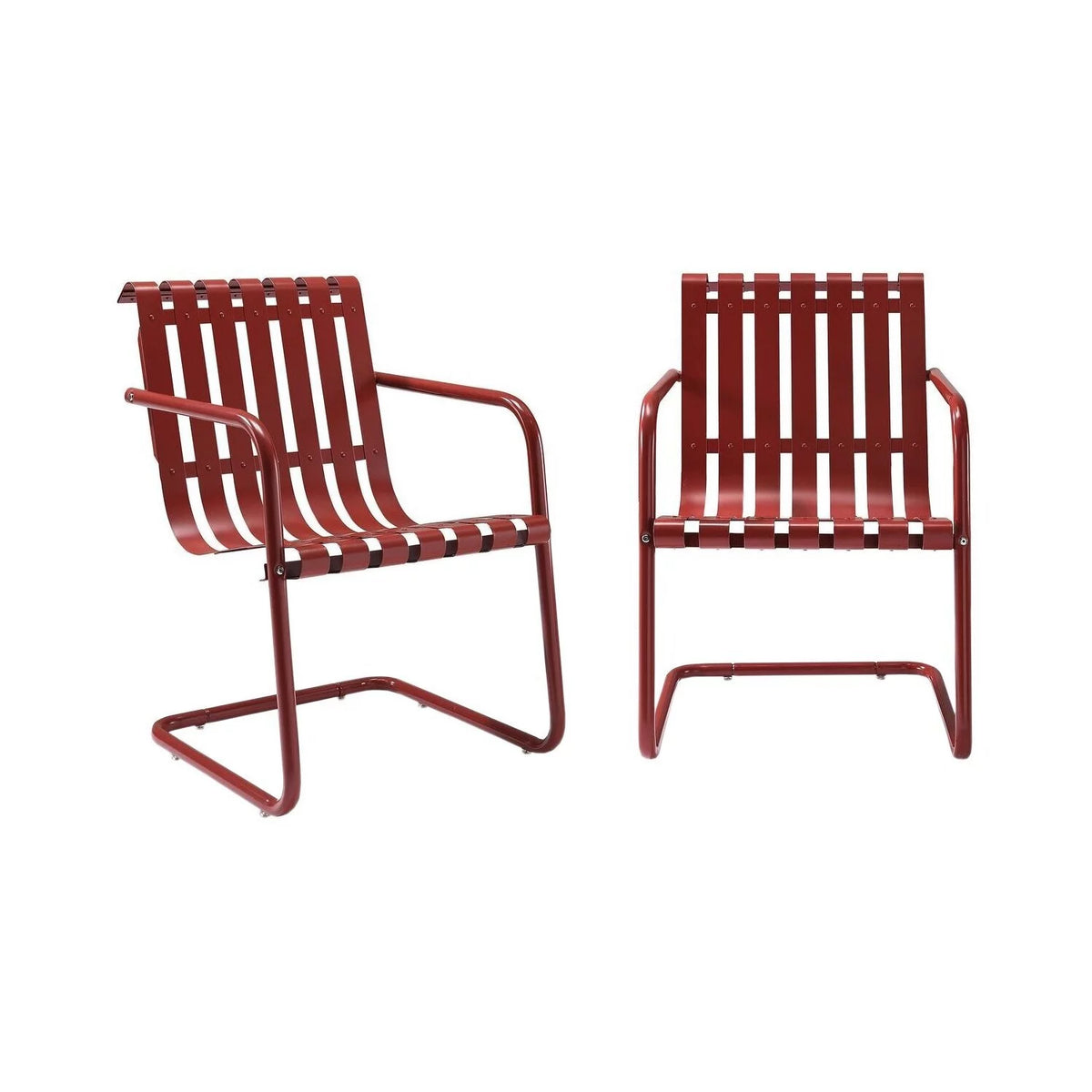 White 2 Pc Outdoor Metal Armchair Set P1746