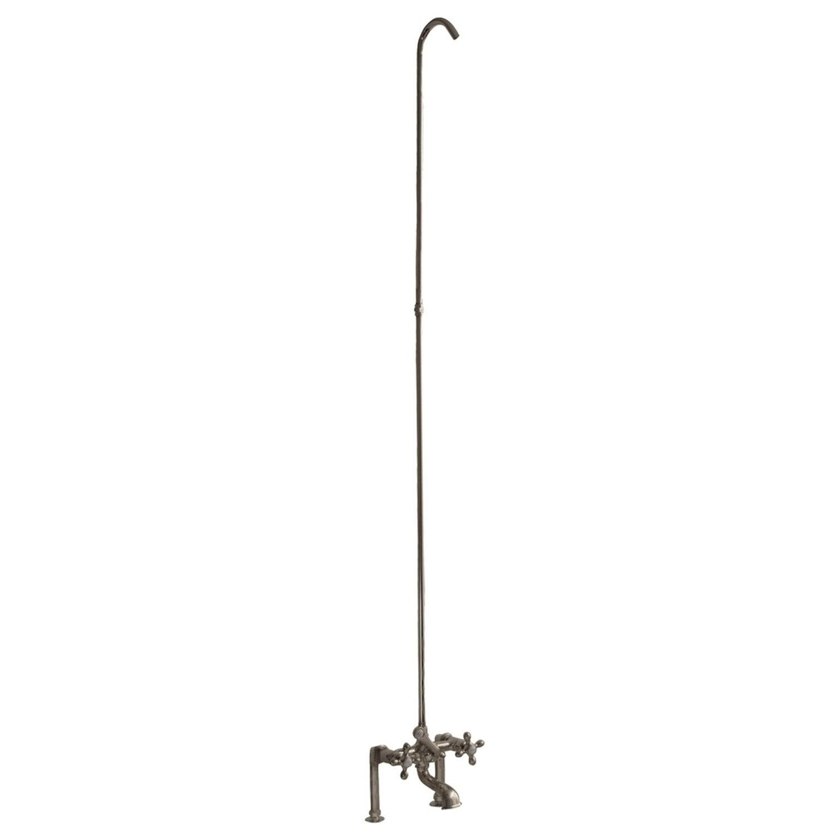 Polished Nickel Tub Filler with Diverter and Riser U1592
