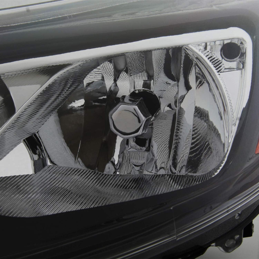 Black Trim Halogen Headlights Pair R1765