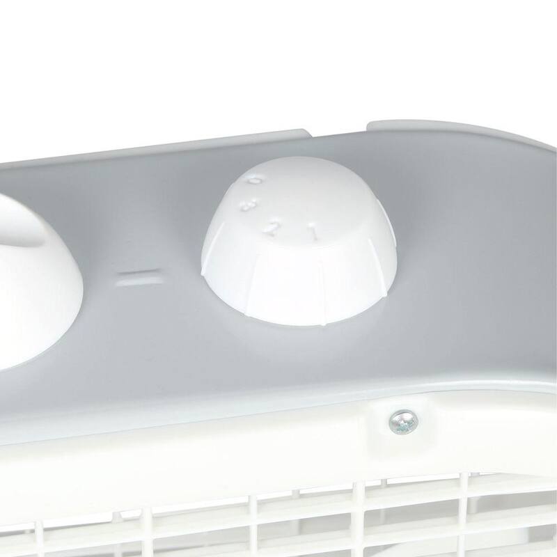 20 in. 3 Speed White Box Fan with Carry Handle P5368