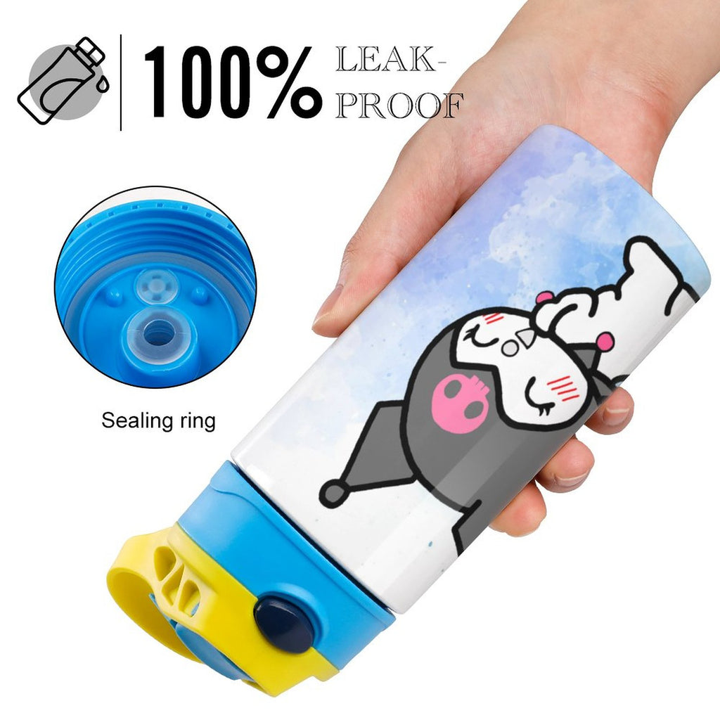 Stainless Steel Vacuum Insulated Children's Water Bottle With Straw P66968