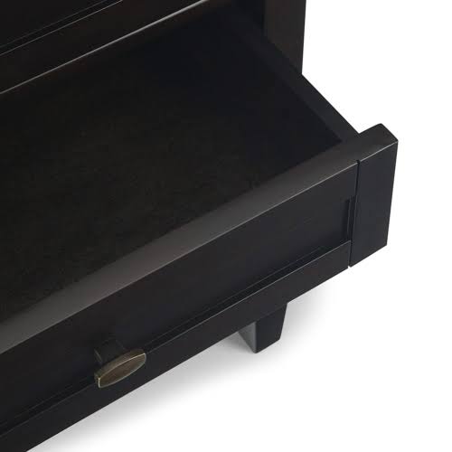 Dark Brown Solid Wood Bedside Table G221