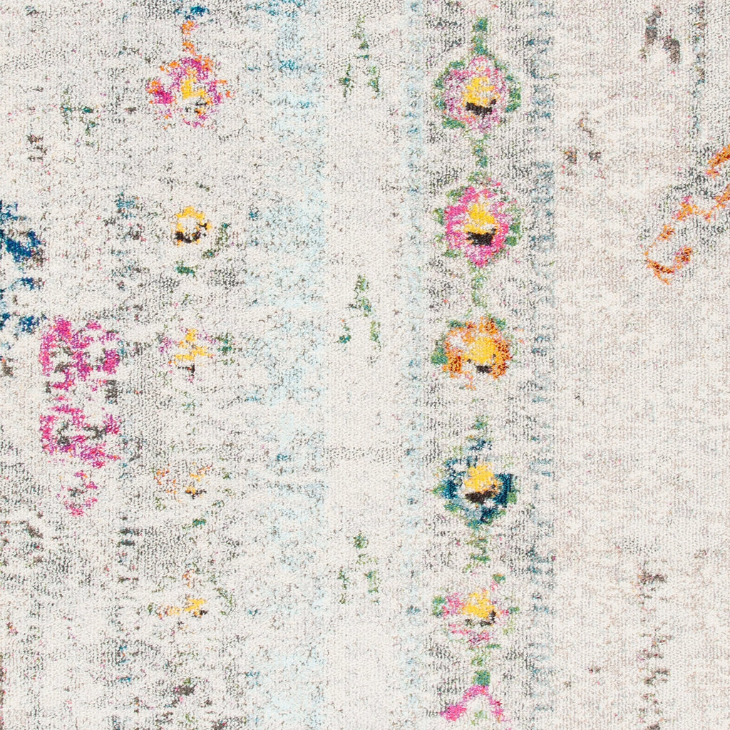 Grey Blue Striped Area Rug 8' x 10' R3432