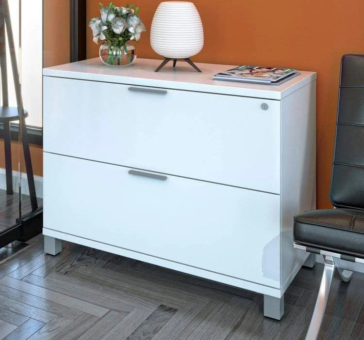 White Assembled Lateral File Y383