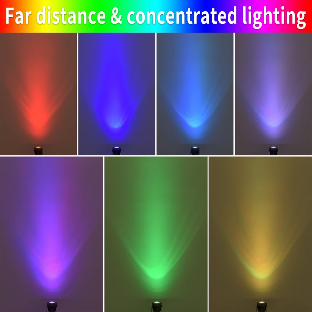 10W RGB LED Outdoor Landscape Spotlight with Remote Control M5197