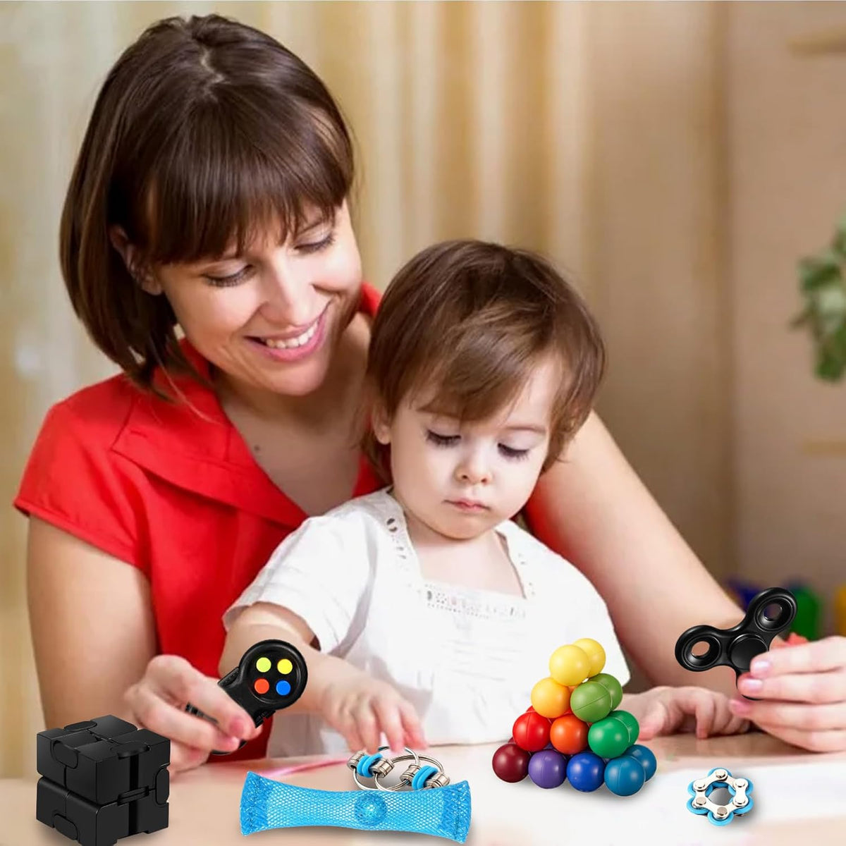 7Pack Fidget Toys Set Sensory Toys for Kids Adults Autistic ADHD Stress Relief Toys S784