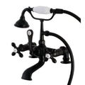 Matte Black Wall Mount Tub Faucet with Hand Shower F5913