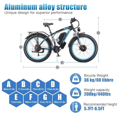 2000W 26x4 Inch Fat Tire Electric Bike B26913