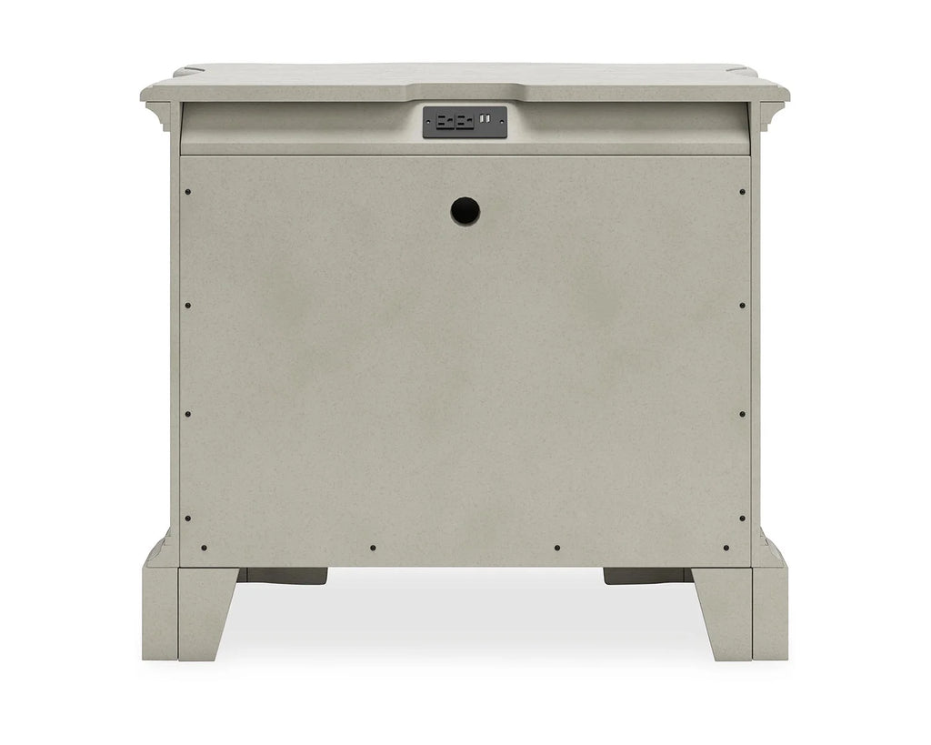 Antique White 3 Drawer Nightstand B71161
