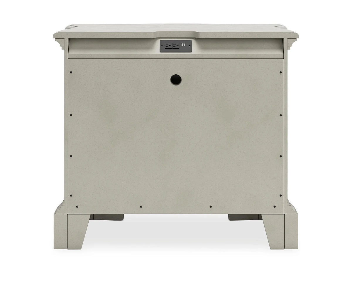 Antique White 3 Drawer Nightstand B71161