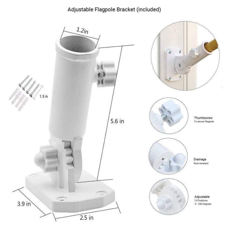Flag Bracket and Pole Set R981